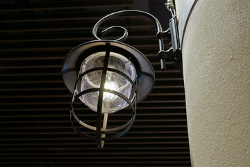 Black vintage wall lamp