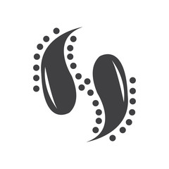 Vector bacteria icon design