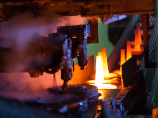 automotive part production by hot forging process