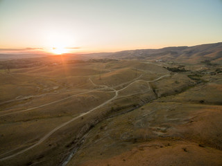 Aerial landscape in Crimea