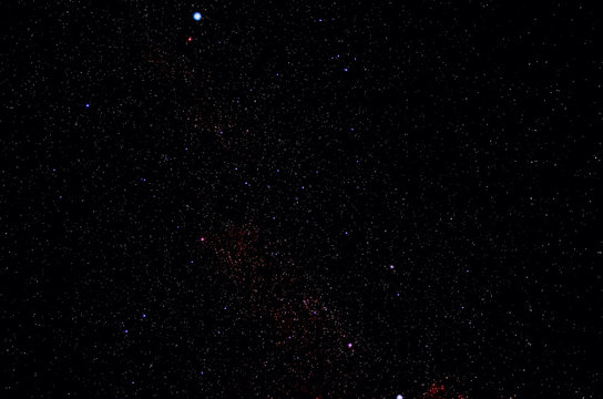 Fototapeta Stars and galaxy outer space sky night universe black background  