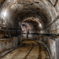 Obraz premium Underground military bunker from second world war