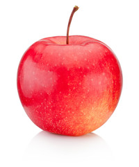 Red apple isolated on white background