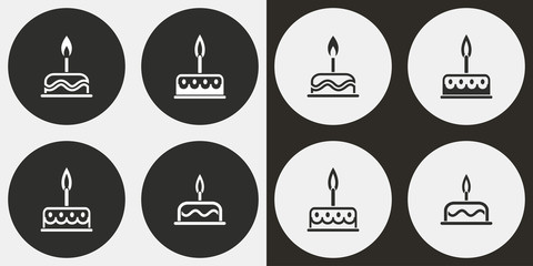 Cake icon set.