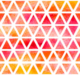 Seamless pattern from triangles on white background.