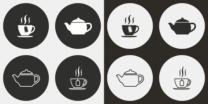Tea icon set.