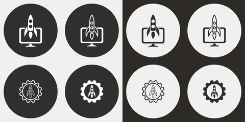 Start up icon set.