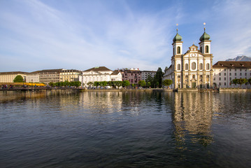 Fototapeta na wymiar Jesuit Church, Lucerne, Switzerland