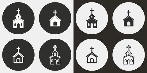 Church icon set.