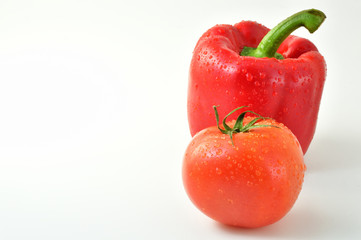 赤い野菜二種類