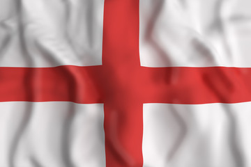 Fototapeta premium England flag waving