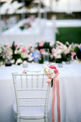 Celebration Wedding Table Ready For Dinner