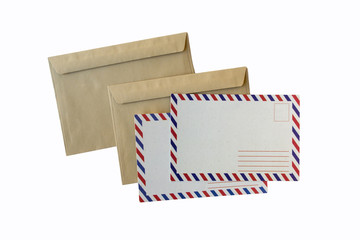 postcard and envelope