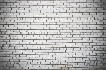 Fototapeta na wymiar Old white bricks wall background. Vintage style.