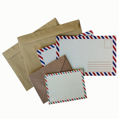 postcard and envelope