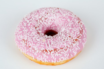 rosa Donut  mit Streusel