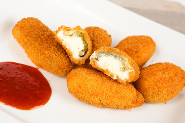 gefüllte Jalapenos mit Frischkäse