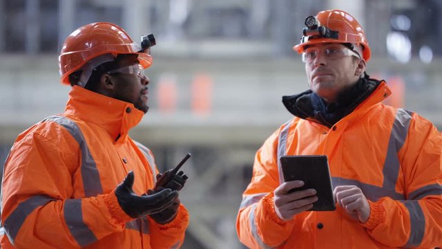  Team of engineers conducting checks at power station