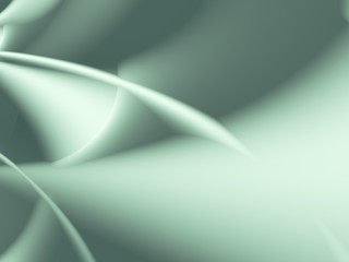 Green abstract fractal with spatial effects. For technical, business, industrial projects and designs, templates, layouts, pamphlets, book covers, presentations, background for desktop or mobile phone