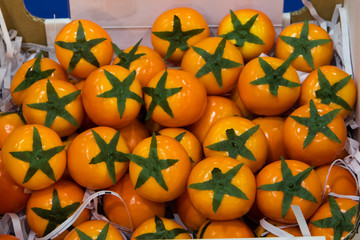 Fake Persimmon fruits and vegetables