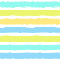 Bright paint brush lines background. Vector hand drawn seamless pattern