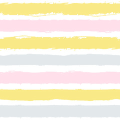 Paint brush lines background. Cute pastel colours. Vector hand drawn seamless pattern