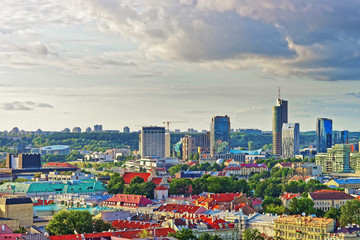 Financial district of Vilnius