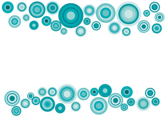 Vector circles background, soap and water in vintage style