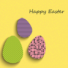 Happy Easter greeting banners. Eps10 Vector illustration