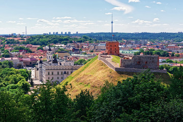 Tower and Lower Castle of Vilnius in Lithuania