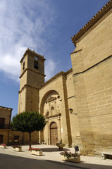 Fototapeta na wymiar San Martin church of Casalareina, La Rioja, Spain