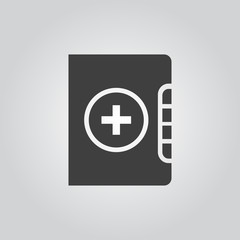 Medical clipboard icon