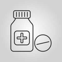 drug bottle icon