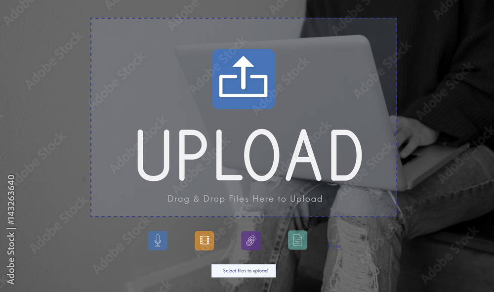 Poster upload is a file transfer to the internet.