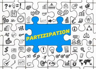 Partizipation / Puzzle mit Symbole