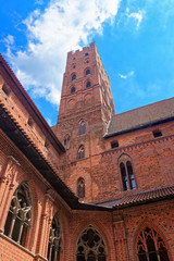 Architecture of Malbork Castle Poland