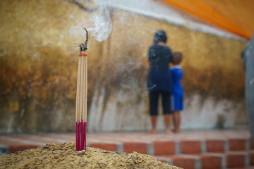 Incense for worship for Buddhists.
