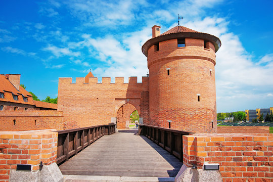 Entrance into Malbork Castle Pomerania Poland