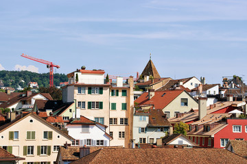 Obraz premium Roof tops of Zurich city center