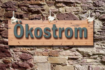 Schild 209 - Ökostrom