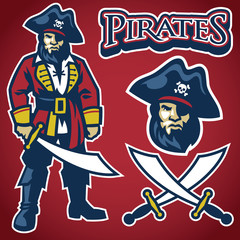 Pirates mascot set collection