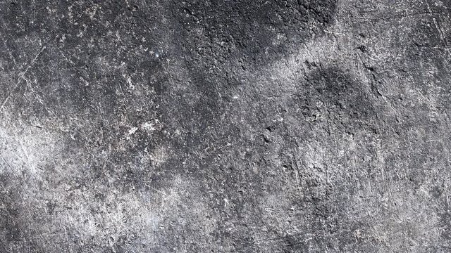 camera movement along the texture of the old aluminium