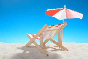 Deckchair on the beach