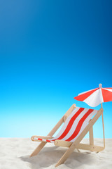 Deckchair on the beach