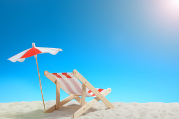 Deckchair on the beach