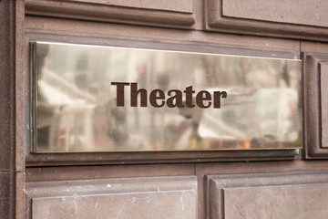 Schild 205 - Theater