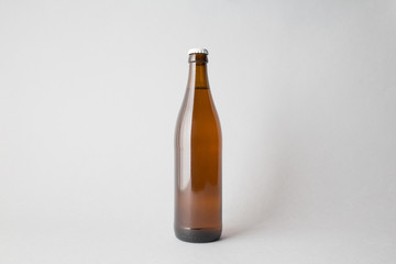 Bottle of beer on stage, Mock-up.