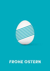 Moderne Ostergrußkarte, Vektor