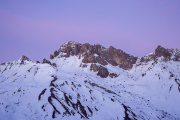 Le pic du Grand Galibier (Hautes-Alpes)