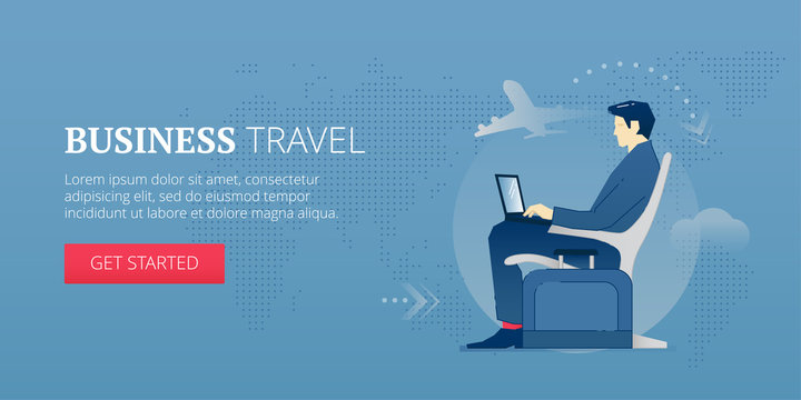 Business travel web banner